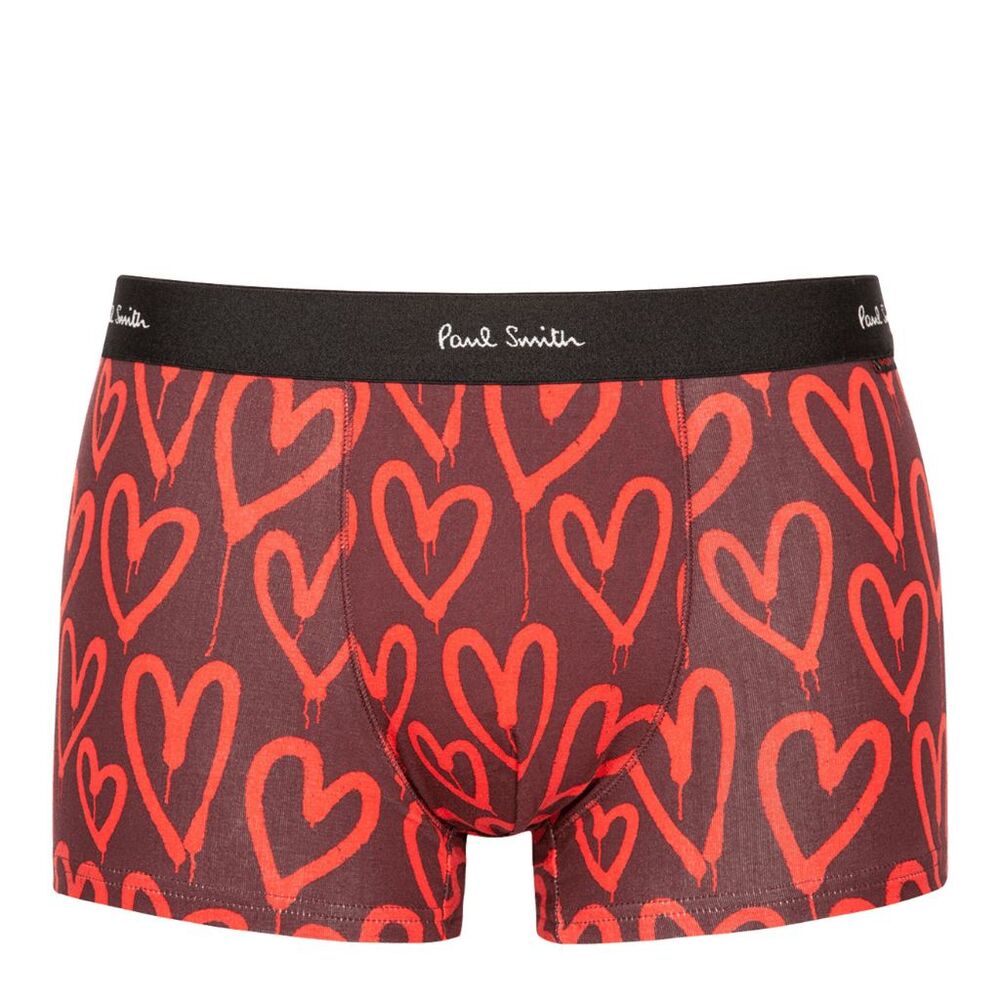 Paul Smith Men's Pop Graffiti Heart Trunks - Red M